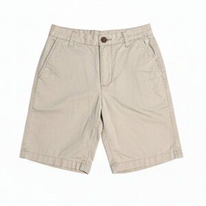 Old Navy Boy's Khaki Shorts Flat Front School Uniform Knee Length Chino 8 NEW